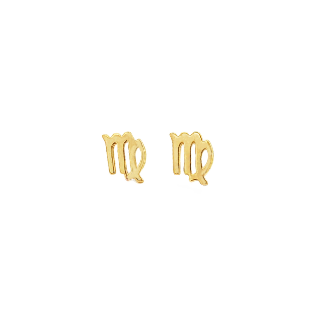 Virgo Zodiac Stud Earrings