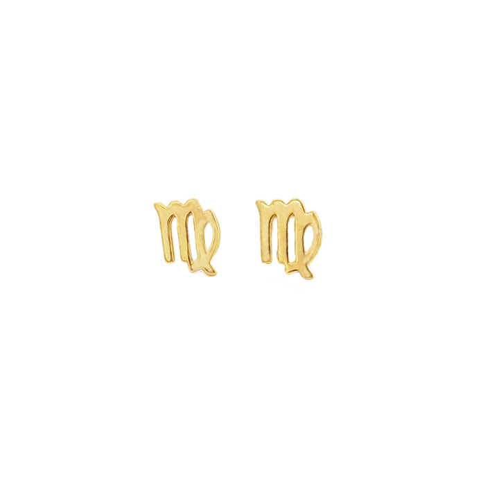 Virgo Zodiac Stud Earrings
