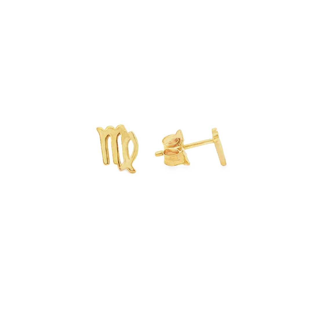 Virgo Zodiac Stud Earrings