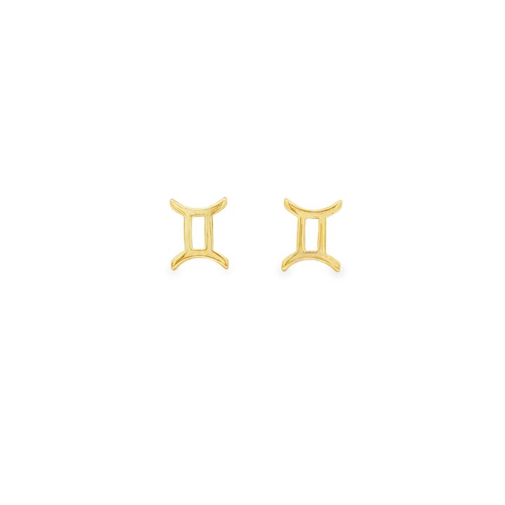 Gemini Zodiac Stud Earrings