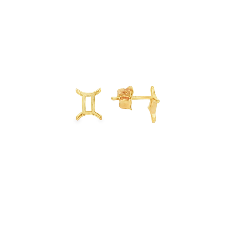 Gemini Zodiac Stud Earrings