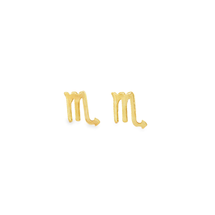 Scorpio Zodiac Stud Earrings