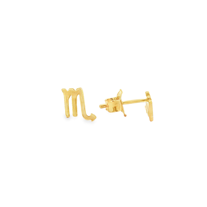 Scorpio Zodiac Stud Earrings