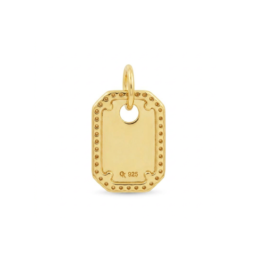 Cubic Dog Tag Pendant