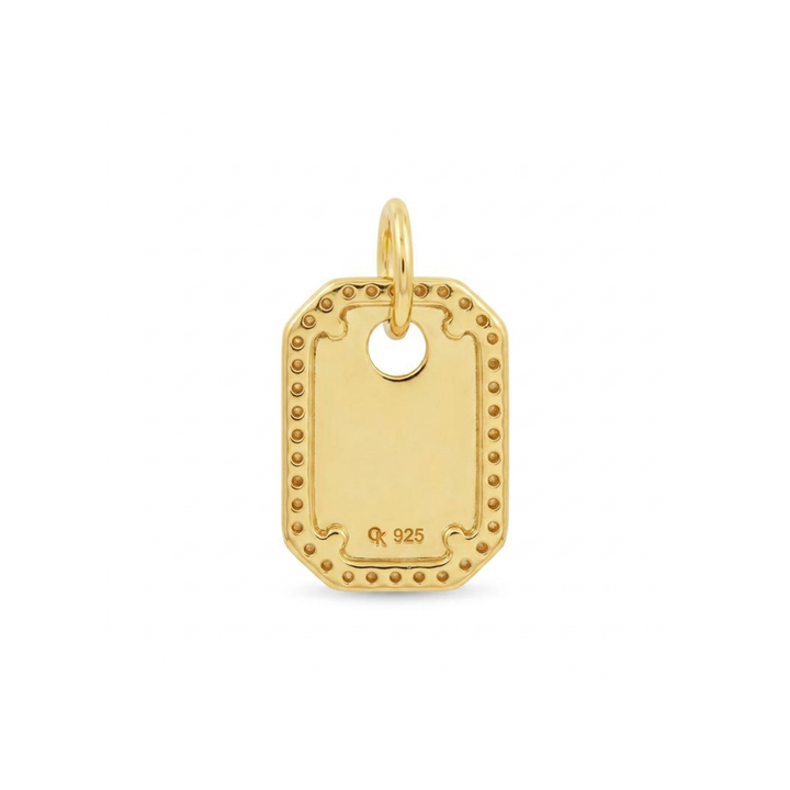 Cubic Dog Tag Pendant