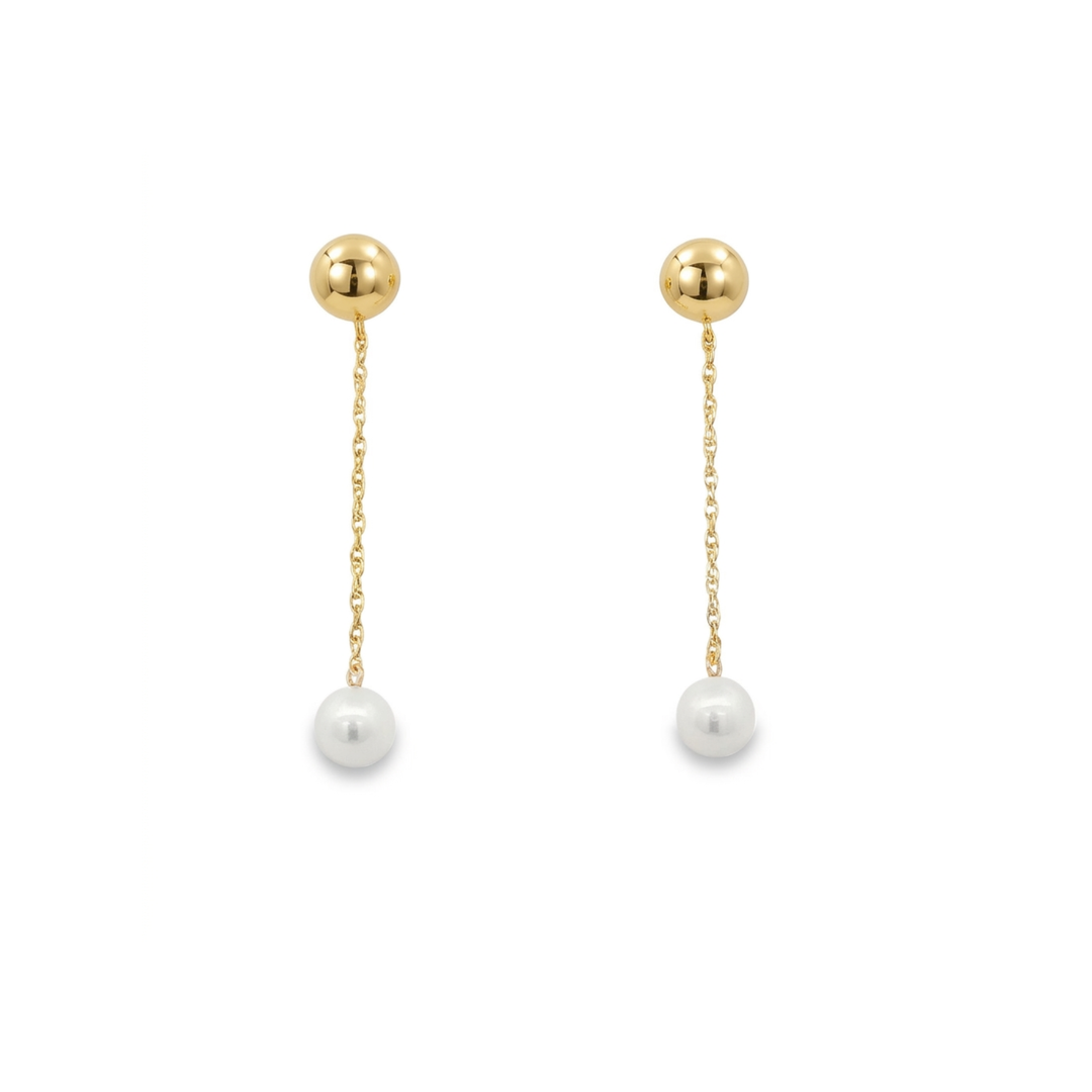 Drop Pearl Earrings
