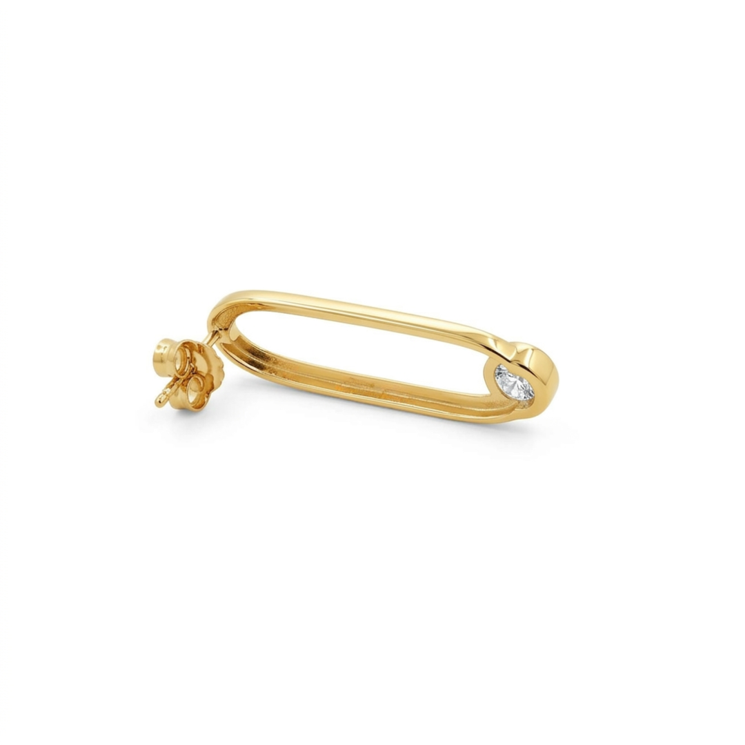 Oval Oversized Stud Earrings