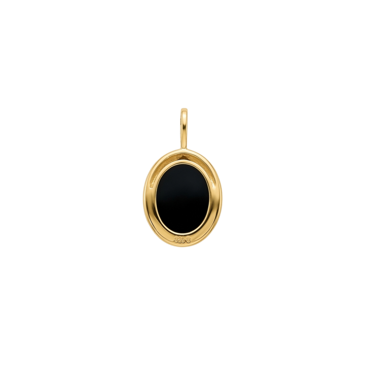 Oval Black Onyx Pendant