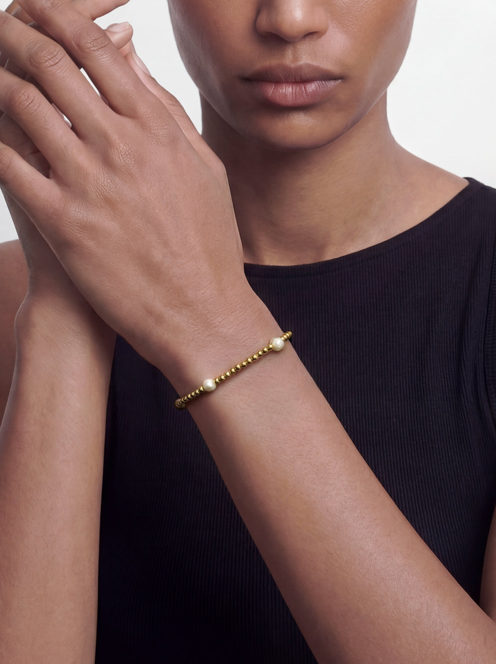 Multi Pearl Stretch Bracelet - okonii