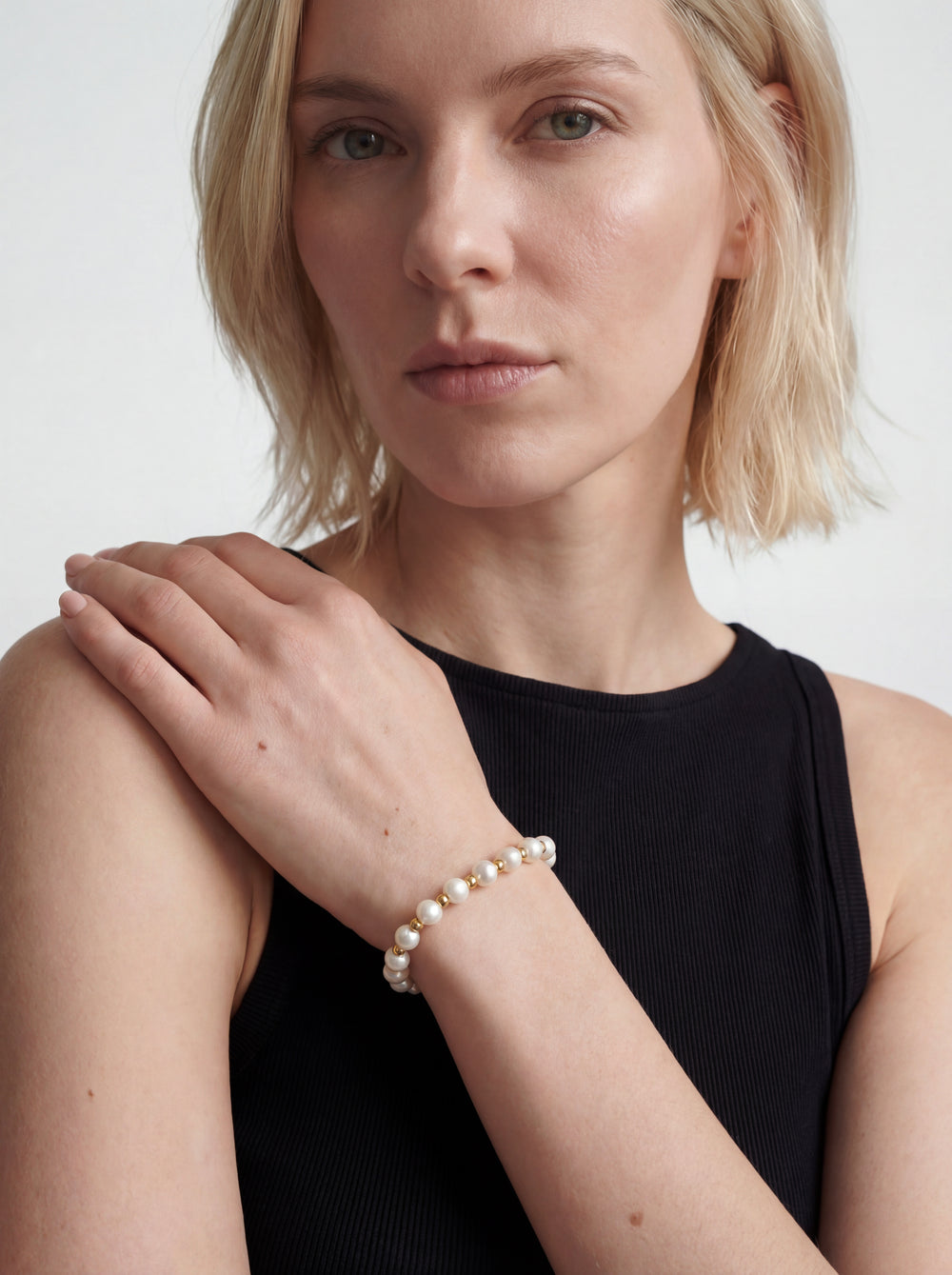 Pearl Stretch Bracelet - okonii