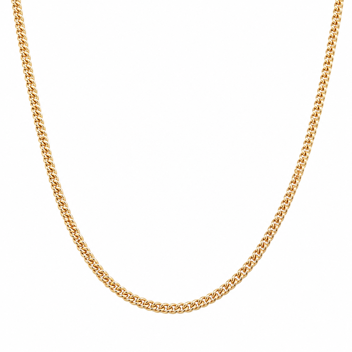 Gold Vermeil Curb Chain Necklace