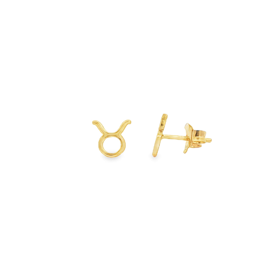 Taurus Zodiac Stud Earrings