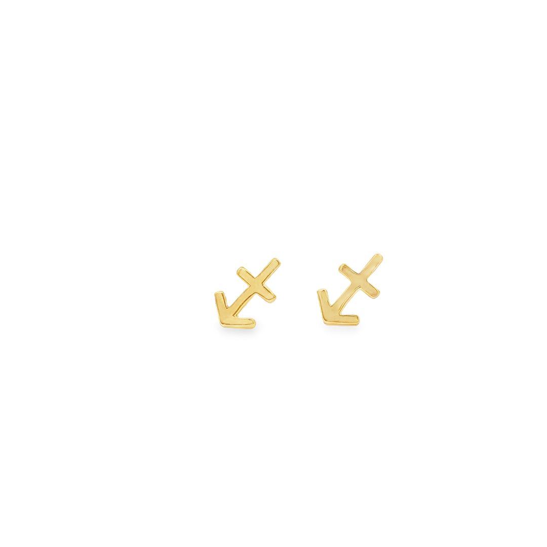 Sagittarius Zodiac Stud Earrings